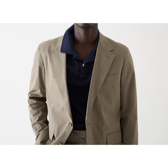 J. Crew Men's Kenmare suit jacket stretch seersucker BC567 36 36/S - Picture 3 of 6